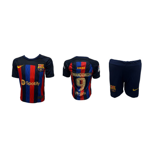 Детски футболен комплект Barcelona LEWANDOWSKI 9